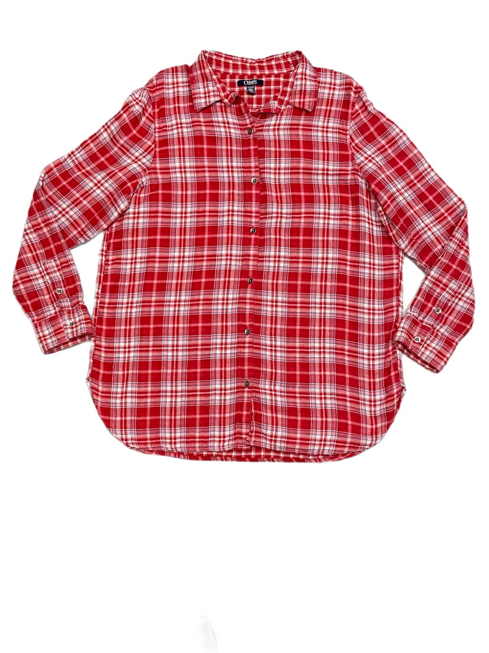 Chaps Flannel Shirt Plaid Women’s Size XL